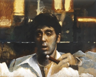 Tony with cigar (Scarface)