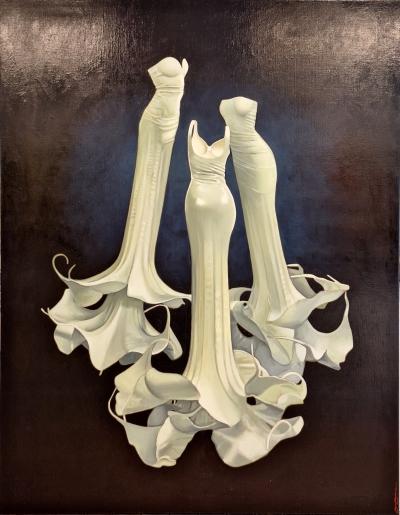 White Trumpet Dresses